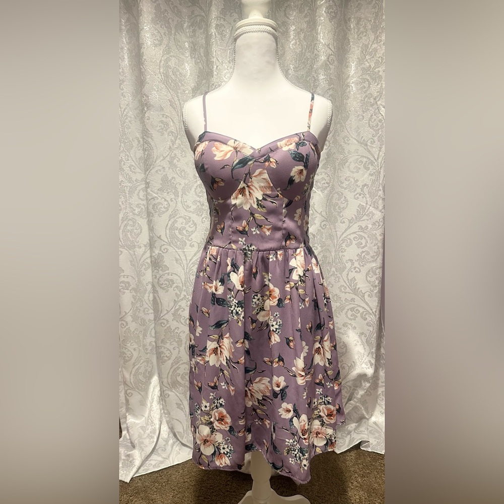 Xhileration Floral Bodice Dress
